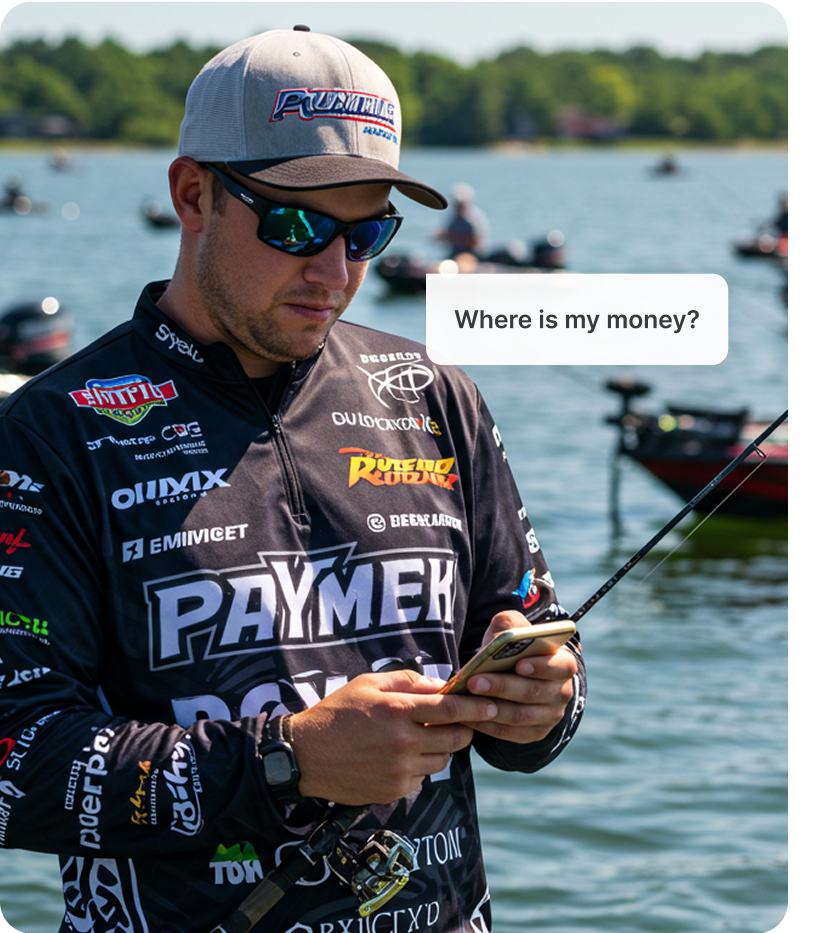 Athlete payment challenges illustration